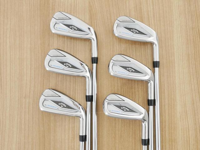 Iron set : Callaway : ชุดเหล็ก Callaway Paradym Ai Smoke HL (ออกปี 2024 ตีง่ายมาก ไกล Japan Spec.) มีเหล็ก 5-Pw (6 ชิ้น) ก้านเหล็ก NS Pro 950 NEO Flex S