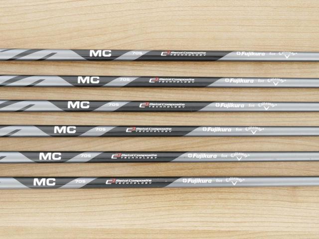 Iron set : Callaway : ชุดเหล็ก Callaway X Forged Star Black Limited (ออกปี 2021 หายากมากๆ) มีเหล็ก 5-Pw (6 ชิ้น) ก้านกราไฟต์ Fujikura MC 70 Flex S