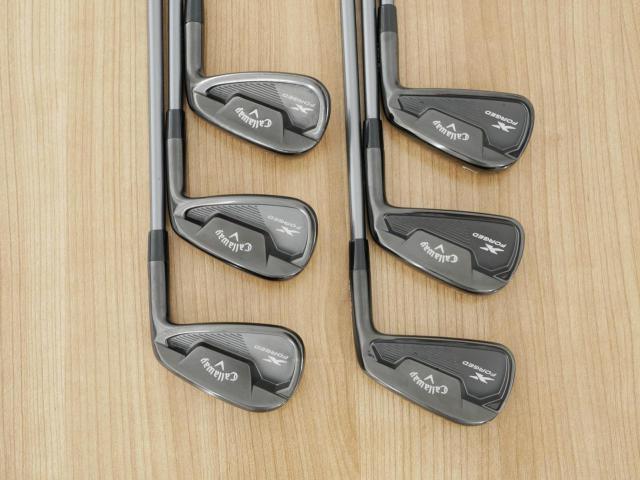 Iron set : Callaway : ชุดเหล็ก Callaway X Forged Star Black Limited (ออกปี 2021 หายากมากๆ) มีเหล็ก 5-Pw (6 ชิ้น) ก้านกราไฟต์ Fujikura MC 70 Flex S