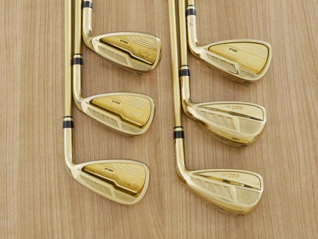 Iron set : Katana : ชุดเหล็ก Katana Voltio NINJA 880Hi Gold (รุ่นท็อปสุด ปี 2018 ตีง่าย ไกล สวยมากๆ) มีเหล็ก 7-Pw,Aw,Sw (6 ชิ้น) ก้านกราไฟต์ Fujikura Speeder 361 Flex R