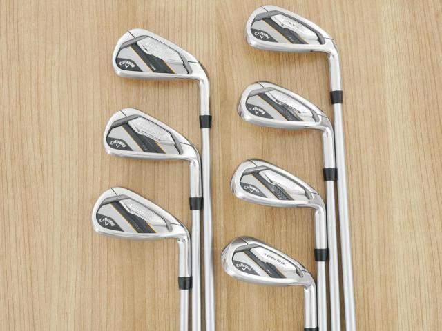 Iron set : Callaway : ชุดเหล็ก Callaway Mavrik MAX (ออกปี 2020 ตีง่าย ไกลมากๆ) มีเหล็ก 6-Pw,Aw,Sw (7 ชิ้น) ก้านกราไฟต์ Mitsubishi Diamana 40 Flex R