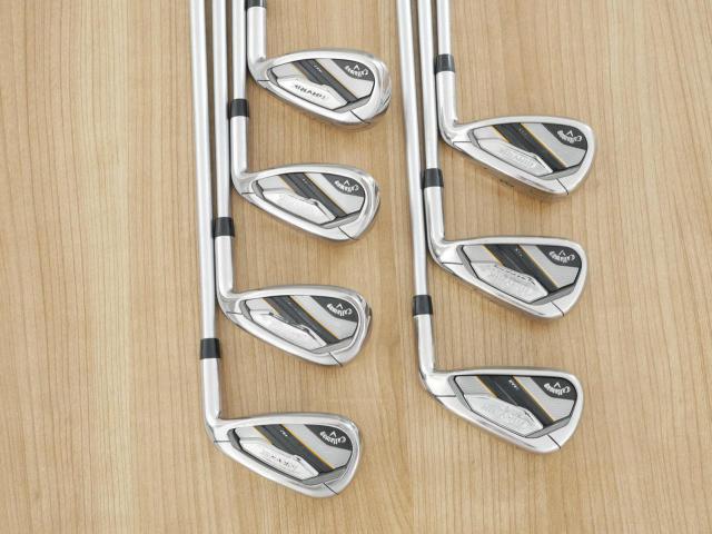 Iron set : Callaway : ชุดเหล็ก Callaway Mavrik MAX (ออกปี 2020 ตีง่าย ไกลมากๆ) มีเหล็ก 6-Pw,Aw,Sw (7 ชิ้น) ก้านกราไฟต์ Mitsubishi Diamana 40 Flex R