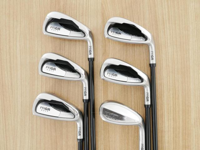 Iron set : PRGR : ชุดเหล็ก PRGR AS302 (ใบใหญ่ ตีง่าย) มีเหล็ก 6-Pw,Sw (6 ชิ้น) ก้านกราไฟต์ Flex R