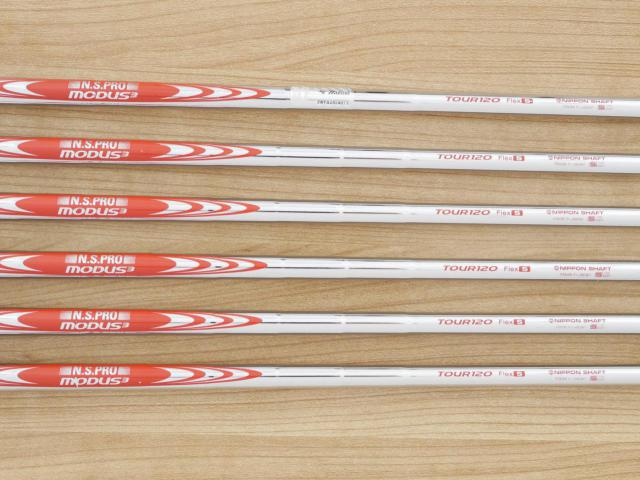 Iron set : Mizuno : ชุดเหล็ก Mizuno Pro Ti18 (รุ่นปี 2019 หน้า Titanium ตีง่าย ไกล) มีเหล็ก 5-Pw (6 ชิ้น) ก้านเหล็ก NS Pro MODUS3 TOUR120 Flex S
