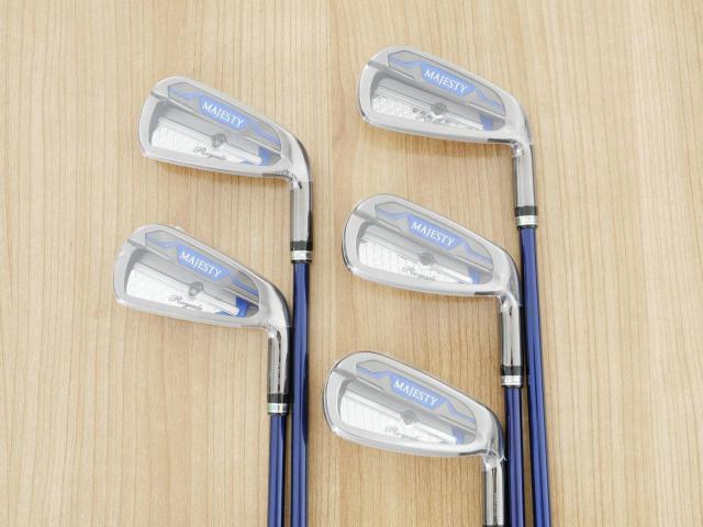 Iron set : Maruman : **ของใหม่ ยังไม่แกะพลาสติก** ชุดเหล็ก Maruman Majesty Royale (รุ่นท๊อปสุด ออกปี 2024 ของใหม่ 9 หมื่นบาท) มีเหล็ก 6-Pw (5 ชิ้น เบอร์ 7 ตีระยะเท่าเบอร์ 6 ของรุ่นอื่น) ก้านกราไฟต์ Flex R