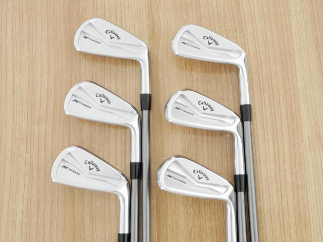 Iron set : Callaway : ชุดเหล็ก Callaway X Forged (ออกปี 2024 นุ่ม แน่น หล่อมาก) มีเหล็ก 5-Pw (6 ชิ้น) ก้านกราไฟต์ Fujikura MC 80 Flex S