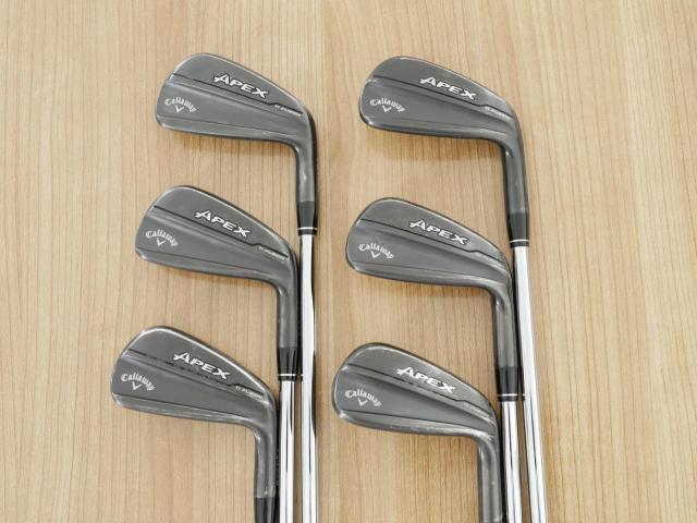 Iron set : Callaway : ชุดเหล็ก Callaway Apex Ti Fusion Black (รุ่นท็อปสุด แพงที่สุด ปี 2025 ของใหม่ 8 หมื่นบาท) มีเหล็ก 5-Pw (6 ชิ้น) ก้านเหล็ก NS Pro 750 NEO Flex S