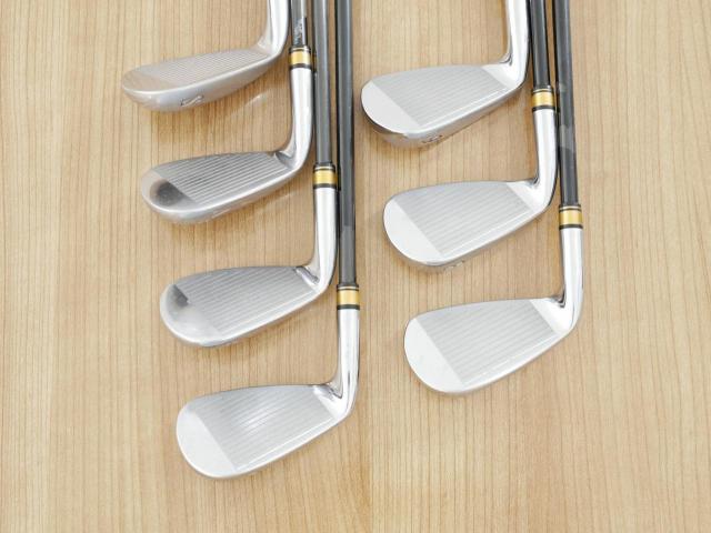 Iron set : Yonex : ชุดเหล็ก Yonex Royal E-Zone (รุ่นท๊อปสุด ก้านดีมาก หน้าเด้ง ตีไกลสุดๆ) มีเหล็ก 7-Pw,Aw,As,Sw (7 ชิ้น) ก้านกราไฟต์ NANOPREME Flex R