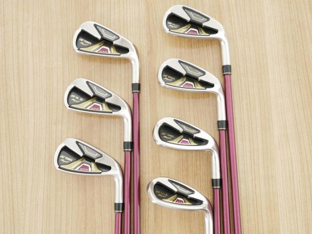 Iron set : Yonex : ชุดเหล็ก Yonex Royal DTP (ออกปี 2016 ท๊อปสุด ก้านดีมาก หน้าเด้ง ตีไกลสุดๆ) มีเหล็ก 6-Pw,Aw,Sw (7 ชิ้น) ก้านกราไฟต์ Flex R