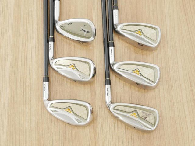 Iron set : Tsuruya : ชุดเหล็ก Tsuruya AXEL GX MM (หน้าเด้ง เบา อ่อน เหมาะกับซีเนียร์) มีเหล็ก 7-Pw,Aw,Sw (6 ชิ้น) ก้านกราไฟต์ Flex R