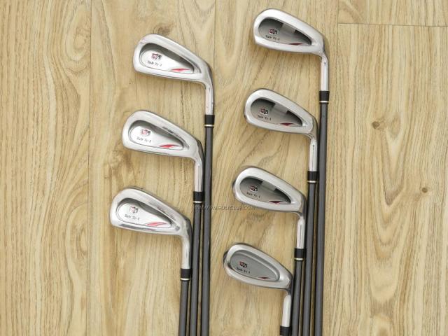 Iron set : Other Brand : ชุดเหล็ก Wilson TAB TC-1 (รุ่นท๊อปสุด หน้าเด้ง ตีไกล) มีเหล็ก 5-Pw,Sw (7 ชิ้น) ก้านกราไฟต์ Flex R