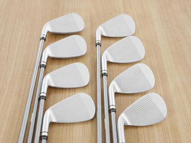 Iron set : PRGR : **มีตำหนิ** ชุดเหล็กกระเทย PRGR Egg PC (รุ่นปี 2019 ตีง่ายและไกลมากๆ โกงสุดๆ) มีเหล็ก 6-Pw,Aw,As,Sw (8 ชิ้น) ก้านกราไฟต์ M-40 Flex SR