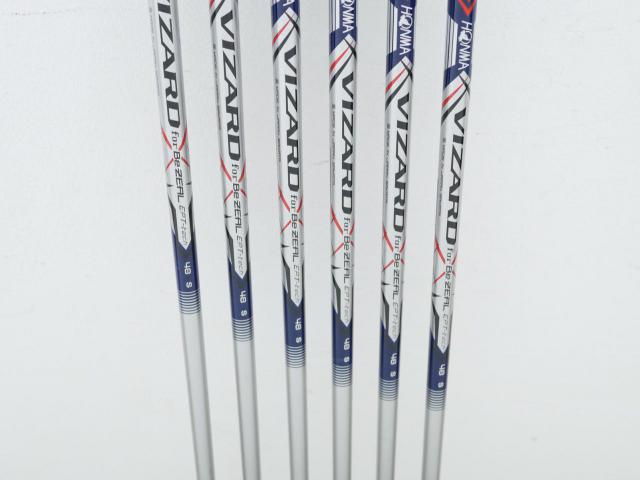 Iron set : Honma : ชุดเหล็ก Honma Bezeal 535 (ปี 2019 รุ่นนี้ใบใหญ่ที่สุดของ Honma) มีเหล็ก 6-11 (6 ชิ้น เทียบเท่า 5-Pw) ก้านกราไฟต์ Honma Vizard 48 Flex S
