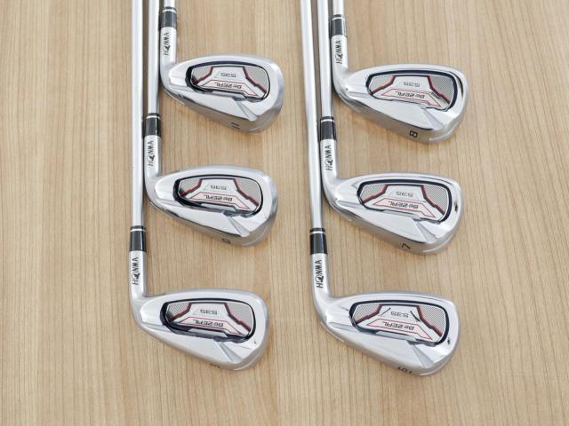 Iron set : Honma : ชุดเหล็ก Honma Bezeal 535 (ปี 2019 รุ่นนี้ใบใหญ่ที่สุดของ Honma) มีเหล็ก 6-11 (6 ชิ้น เทียบเท่า 5-Pw) ก้านกราไฟต์ Honma Vizard 48 Flex S

