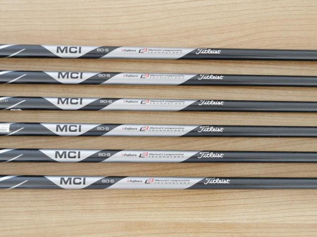 Iron set : Titleist : ชุดเหล็ก Titleist AP1 718 (ออกปี 2018) มีเหล็ก 5-Pw (6 ชิ้น) ก้านกราไฟต์ Fujikura MCI 60 Flex S