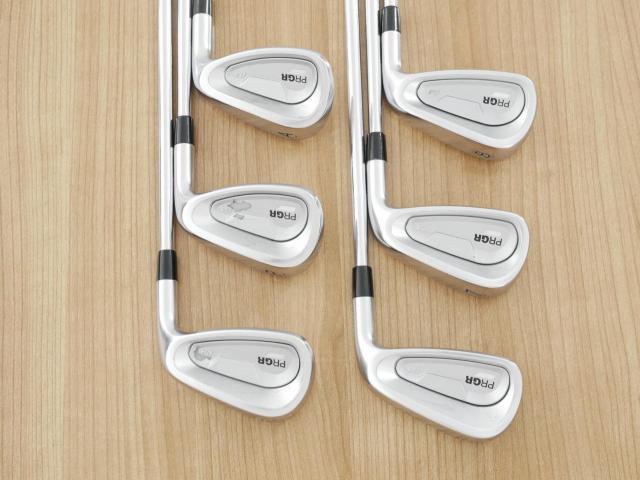 Iron set : PRGR : **มีตำหนิ** ชุดเหล็ก PRGR 04 Forged (รุ่นปี 2025 ตีง่าย ไกลมากๆๆ) มีเหล็ก 6-Pw,AW (6 ชิ้น) ก้านเหล็ก NS Pro 85 Flex SR (M-40)