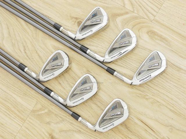 Iron set : Taylormade : ชุดเหล็ก Taylormade SIM 2 MAX (ออกปี 2021 Japan Spec.) มีเหล็ก 5-Pw (6 ชิ้น) ก้านกราไฟต์ MITSUBISHI TENSEI TM60 FLEX S
