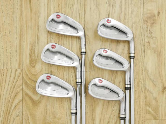 Iron set : PRGR : ชุดเหล็กกระเทย PRGR NEW Egg Forged (รุ่นปี 2020 ตีง่ายและไกลมากๆ เด้งสุดๆ COR 0.82) มีเหล็ก 6-Pw,Aw (6 ชิ้น) ก้านเหล็ก NS Pro Modus 105 Flex R