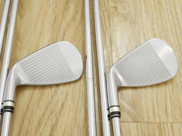 Iron set : PRGR : ชุดเหล็กกระเทย PRGR NEW Egg Forged (รุ่นปี 2020 ตีง่ายและไกลมากๆ เด้งสุดๆ COR 0.82) มีเหล็ก 6-Pw,Aw (6 ชิ้น) ก้านเหล็ก NS Pro Modus 105 Flex R