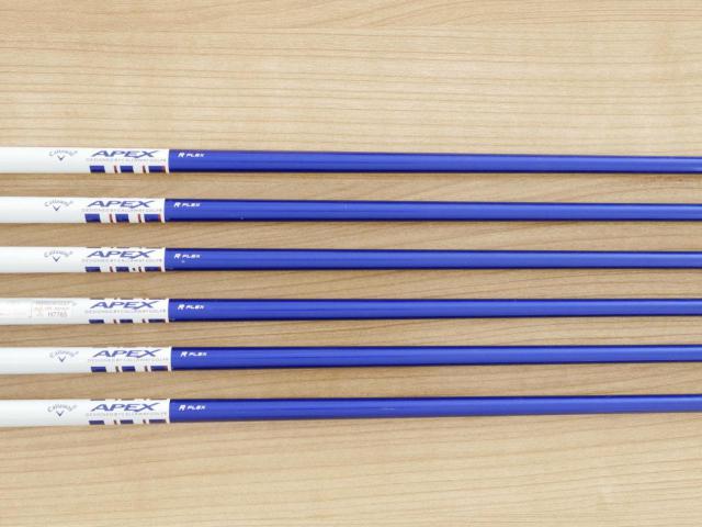 Iron set : Callaway : ชุดเหล็ก Callaway APEX Forged มีเหล็ก 5-Pw (6 ชิ้น) ก้านกราไฟต์ Flex R