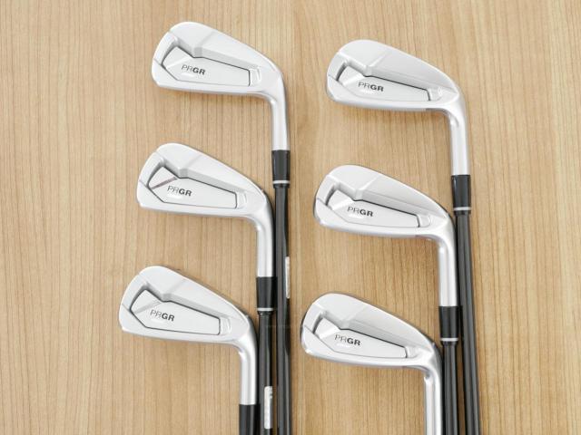 Iron set : PRGR : ชุดเหล็ก PRGR 02 Forged (ปี 2023 นุ่มมาก หายาก) มีเหล็ก 5-Pw (6 ชิ้น) ก้านกราไฟต์ Mitsubishi Diamana Flex S