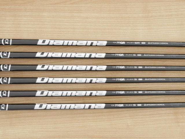 Iron set : PRGR : ชุดเหล็ก PRGR 02 Forged (ปี 2023 นุ่มมาก หายาก) มีเหล็ก 5-Pw (6 ชิ้น) ก้านกราไฟต์ Mitsubishi Diamana Flex S