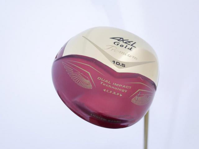 Driver : Tsuruya : ไดรเวอร์ Tsuruya AXEL Gold Premium IV (รุ่นปี 2021 ตัวท๊อป หน้าเด้งสุดๆ COR 0.87 ของใหม่ 4 หมื่น) Loft 10.5 Flex R