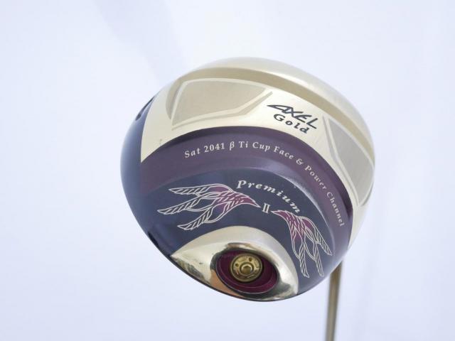 Driver : Tsuruya : Tsuruya AXEL Gold Premium II (รุ่นปี 2017 ตัวท๊อป หน้าเด้งสุดๆ COR 0.86 ของใหม่ 4 หมื่น) Loft 10.5 Flex R