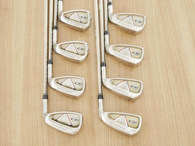 Iron set : PRGR : ชุดเหล็ก PRGR ID Nabla Red (รุ่นท๊อปสุด หน้าเด้ง ไกลมาก) มีเหล็ก 5-Pw,Aw,Sw (8 ชิ้น) ก้านกราไฟต์ M-40 Flex SR