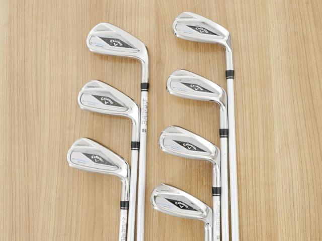 Lady club : All : ชุดเหล็ก Callaway Paradym Ai Smoke Max Fast (ออกปี 2024 ตีง่ายมาก ไกล Japan Spec.) มีเหล็ก 6-Pw,Aw,Sw (7 ชิ้น) ก้านกราไฟต์ Mitsubishi ELDIO 40 Flex L