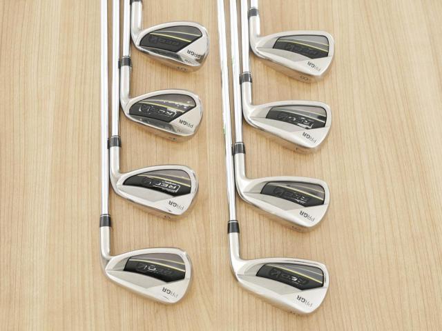 Iron set : PRGR : ชุดเหล็ก PRGR Red Titan Face (รุ่นปี 2018 หน้าเด้ง ตีไกลมาก) มีเหล็ก 5-Pw,Aw,Sw (8 ชิ้น) ก้านเหล็ก NS Pro 075 Flex R (M37)