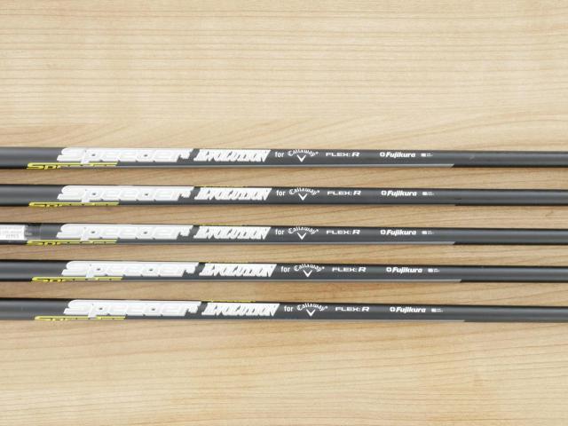 Iron set : Callaway : ชุดเหล็ก Callaway EPIC Forged Star (รุ่นท้อปสุด ปี 2020 ตีไกลกว่าปกติ 2 เบอร์) มีเหล็ก 6-Pw (5 ชิ้น) ก้านกราไฟต์ Fujikura Speeder Evolution Flex R