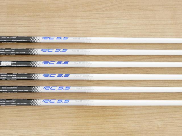 Iron set : RC Royal Collection : ชุดเหล็ก RC (Royal Collection) RCV (ใบใหญ่ ตีง่ายมาก) มีเหล็ก 6-Pw,Sw (6 ชิ้น) ก้านกราไฟต์ Flex R