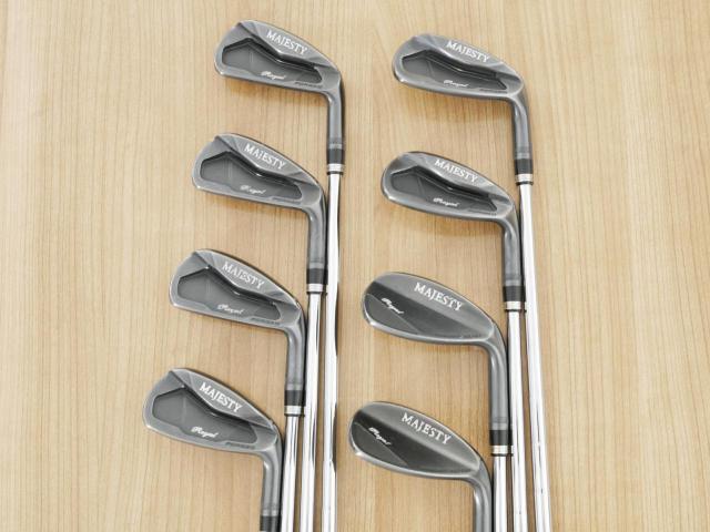 Iron set : Maruman : ชุดเหล็ก Maruman Majesty Royal Black Forged (ปี 2021 รุ่นท๊อป หายาก) มีเหล็ก 5-Pw,Aw,Sw (8 ชิ้น) ก้านเหล็ก NS Pro 850 Flex S