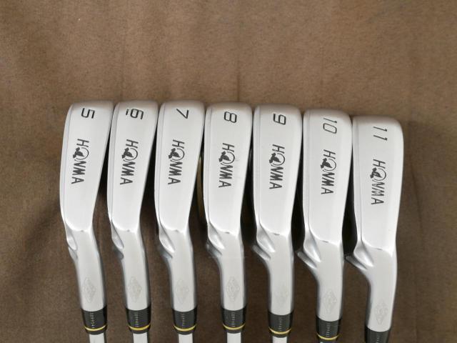 Iron set : Honma : ชุดเหล็ก Honma Beres MG703 (หน้าเด้ง) มีเหล็ก 5-11 (7 ชิ้น เทียบเท่า 4-Pw) ก้านเหล็ก NS Pro 950 Flex R