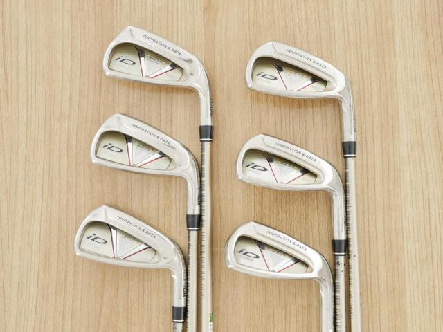 Iron set : PRGR : ชุดเหล็ก PRGR ID Nabla Red (รุ่นท๊อปสุด หน้าเด้ง ไกลมาก) มีเหล็ก 6-Pw,Aw (6 ชิ้น) ก้านกราไฟต์ M-37 Flex R