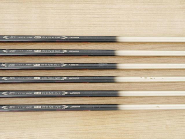 Iron set : PRGR : ชุดเหล็ก PRGR ID Nabla Red (รุ่นท๊อปสุด หน้าเด้ง ไกลมาก) มีเหล็ก 6-Pw,Aw (6 ชิ้น) ก้านกราไฟต์ M-37 Flex R