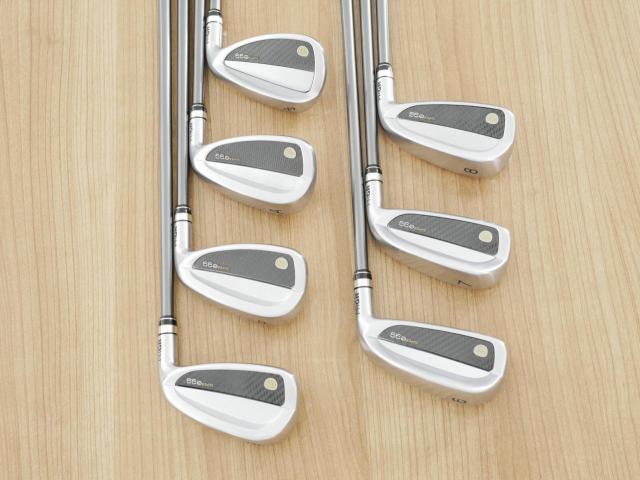 Lady club : All : ชุดเหล็กกระเทย PRGR Super Egg Iron (รุ่นปี 2023 ตัวท๊อปสุด หน้าเด้งเกินกฏ ใช้แข่งไม่ได้ ตีไกลมากๆ) มีเหล็ก 6-Pw,Aw,As (7 ชิ้น) ก้านกราไฟต์ Flex L (M-30)