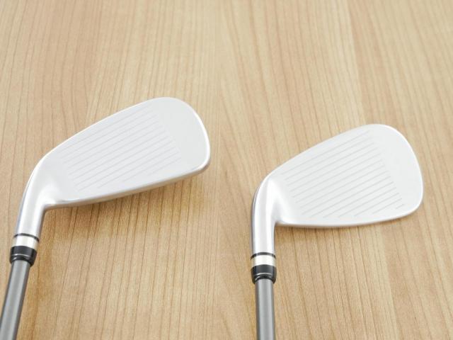 Lady club : All : ชุดเหล็กกระเทย PRGR Super Egg Iron (รุ่นปี 2023 ตัวท๊อปสุด หน้าเด้งเกินกฏ ใช้แข่งไม่ได้ ตีไกลมากๆ) มีเหล็ก 6-Pw,Aw,As (7 ชิ้น) ก้านกราไฟต์ Flex L (M-30)