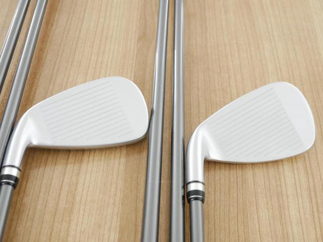 Lady club : All : ชุดเหล็กกระเทย PRGR Super Egg Iron (รุ่นปี 2023 ตัวท๊อปสุด หน้าเด้งเกินกฏ ใช้แข่งไม่ได้ ตีไกลมากๆ) มีเหล็ก 6-Pw,Aw,As (7 ชิ้น) ก้านกราไฟต์ Flex L (M-30)