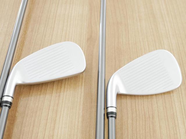 Lady club : All : ชุดเหล็กกระเทย PRGR Super Egg Iron (รุ่นปี 2023 ตัวท๊อปสุด หน้าเด้งเกินกฏ ใช้แข่งไม่ได้ ตีไกลมากๆ) มีเหล็ก 6-Pw,Aw,As (7 ชิ้น) ก้านกราไฟต์ Flex L (M-30)