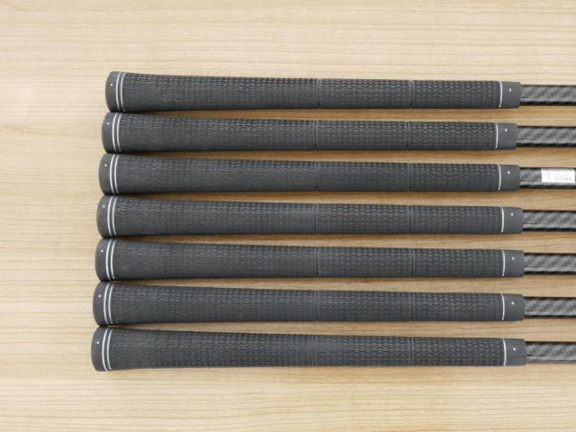 Lady club : All : ชุดเหล็กกระเทย PRGR Super Egg Iron (รุ่นปี 2023 ตัวท๊อปสุด หน้าเด้งเกินกฏ ใช้แข่งไม่ได้ ตีไกลมากๆ) มีเหล็ก 6-Pw,Aw,As (7 ชิ้น) ก้านกราไฟต์ Flex L (M-30)