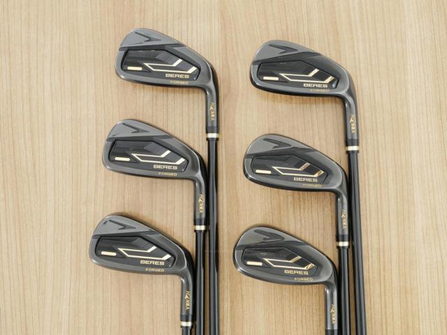Iron set : Honma : ชุดเหล็ก Honma Beres 09 Forged Black (รุ่นล่าสุด ออกปี 2024 สวยมากๆ) มีเหล็ก 6-11 (6 ชิ้น เทียบเท่า 6-Pw) ก้าน ARMRQ FX Flex R