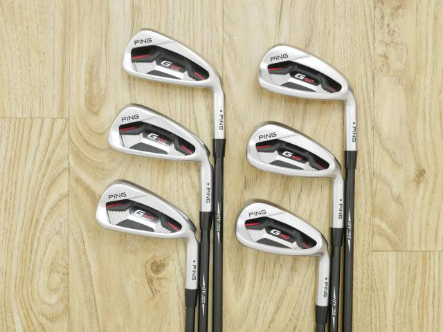 Iron set : Ping : ชุดเหล็ก Ping G410 (รุ่นปี 2019 Japan Spec. ใบใหญ่ ง่าย ไกล) มีเหล็ก 5-Pw (6 ชิ้น) ก้านกราไฟต์ Tour AD AD-75 Flex S