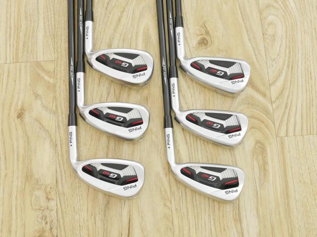 Iron set : Ping : ชุดเหล็ก Ping G410 (รุ่นปี 2019 Japan Spec. ใบใหญ่ ง่าย ไกล) มีเหล็ก 5-Pw (6 ชิ้น) ก้านกราไฟต์ Tour AD AD-75 Flex S