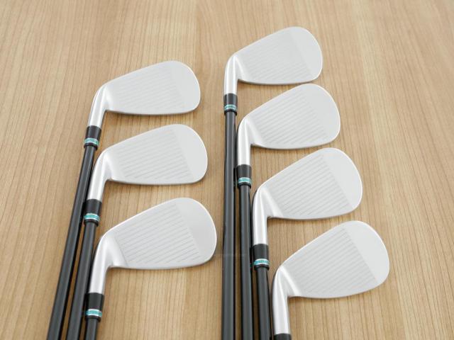 Iron set : PRGR : ชุดเหล็กกระเทย PRGR NEW Egg Forged (รุ่นปี 2020 ตีง่ายและไกลมากๆ เด้งสุดๆ COR 0.82) มีเหล็ก 6-Pw,Aw,As (7 ชิ้น) ก้านกราไฟต์ UST Mamiya ATTAS FF 85 Flex S