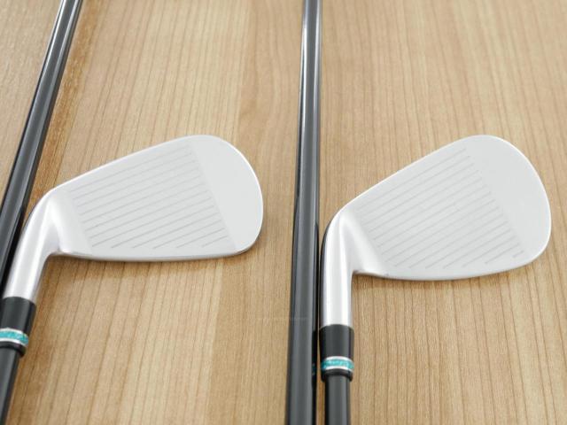 Iron set : PRGR : ชุดเหล็กกระเทย PRGR NEW Egg Forged (รุ่นปี 2020 ตีง่ายและไกลมากๆ เด้งสุดๆ COR 0.82) มีเหล็ก 6-Pw,Aw,As (7 ชิ้น) ก้านกราไฟต์ UST Mamiya ATTAS FF 85 Flex S