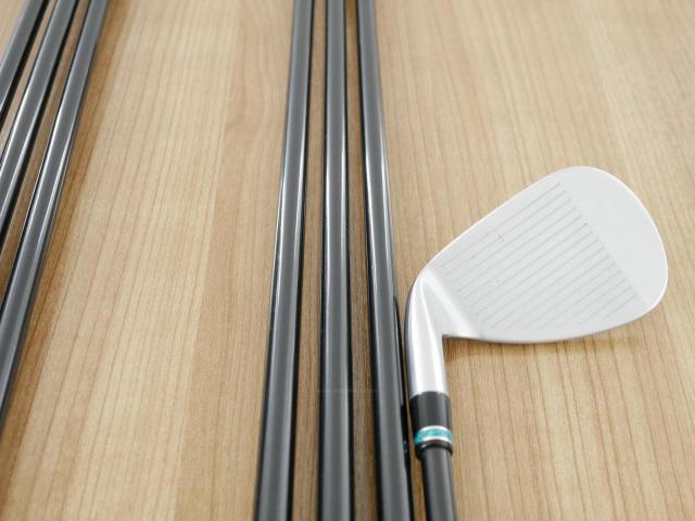 Iron set : PRGR : ชุดเหล็กกระเทย PRGR NEW Egg Forged (รุ่นปี 2020 ตีง่ายและไกลมากๆ เด้งสุดๆ COR 0.82) มีเหล็ก 6-Pw,Aw,As (7 ชิ้น) ก้านกราไฟต์ UST Mamiya ATTAS FF 85 Flex S