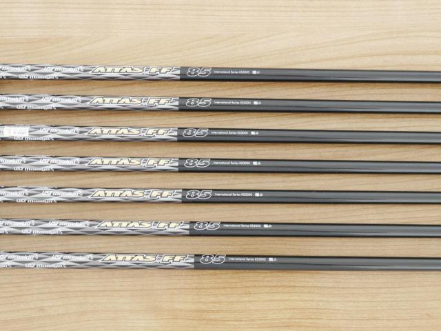 Iron set : PRGR : ชุดเหล็กกระเทย PRGR NEW Egg Forged (รุ่นปี 2020 ตีง่ายและไกลมากๆ เด้งสุดๆ COR 0.82) มีเหล็ก 6-Pw,Aw,As (7 ชิ้น) ก้านกราไฟต์ UST Mamiya ATTAS FF 85 Flex S