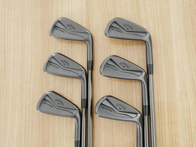 Iron set : Callaway : ชุดเหล็ก Callaway X Forged Black (รุ่นล่าสุด ปี 2024 นุ่ม แน่น หล่อมาก) มีเหล็ก 5-Pw (6 ชิ้น) ก้านเหล็ก NS Pro Modus 105 Flex S